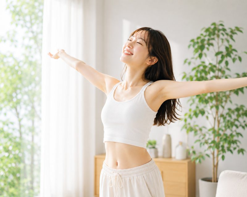 防風通聖散で体が軽くなった女性